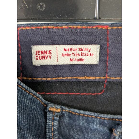 True Religion Jennie Curvy Mid Rise Skinny Blue Jeans Women's Size 27 - Picture 5 of 11